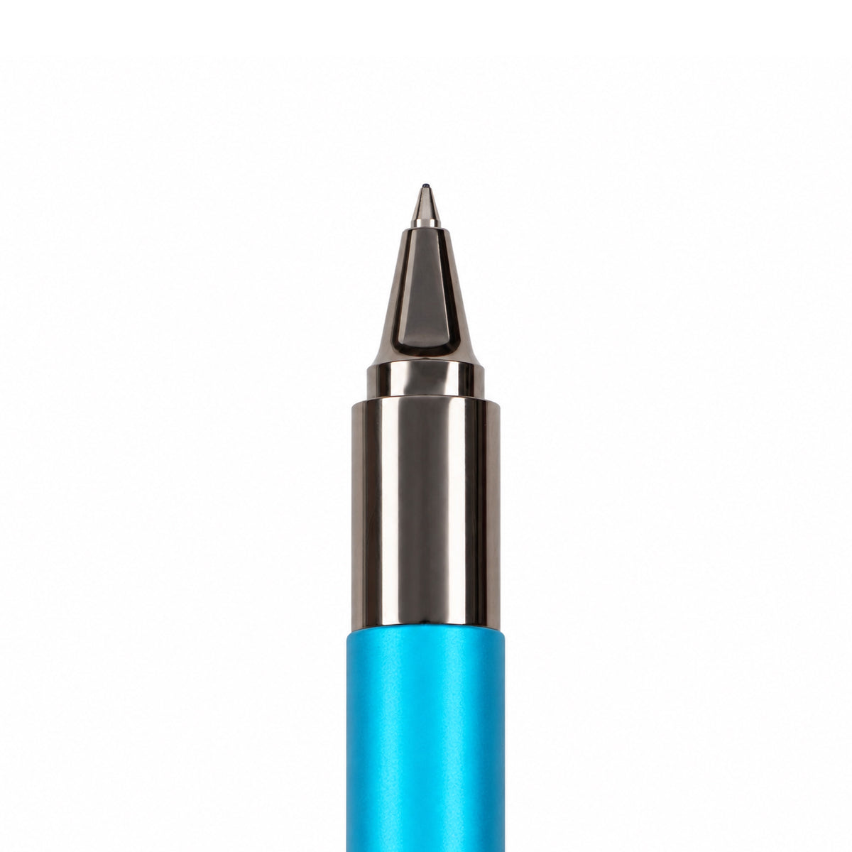 Monteverde Ritma Matte Blue Rollerball Pen – Glossy Grey Magnetic Cap, Solid Aluminium, Medium Tip