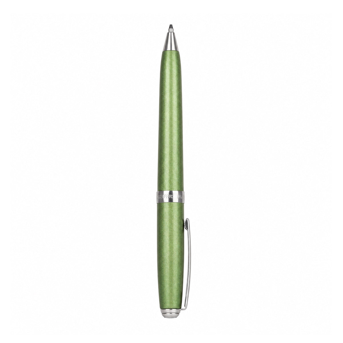 Sheaffer Premium Green 0.5mm Mechanical Pencil – Matte Green Brass, Click Type, Precise Fine Lead