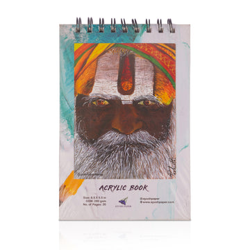 Ayush A5 Acrylic Book 20 Sheets 260 GSM Wiro Bound