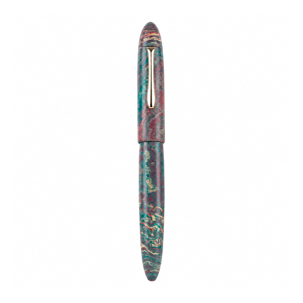 Ranga Majestic Ebonite Fountain Pen – Multi Pink, Bock Broad Nib, Jumbo Size
