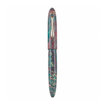 Ranga Majestic Ebonite Fountain Pen – Multi Pink, Bock Broad Nib, Jumbo Size