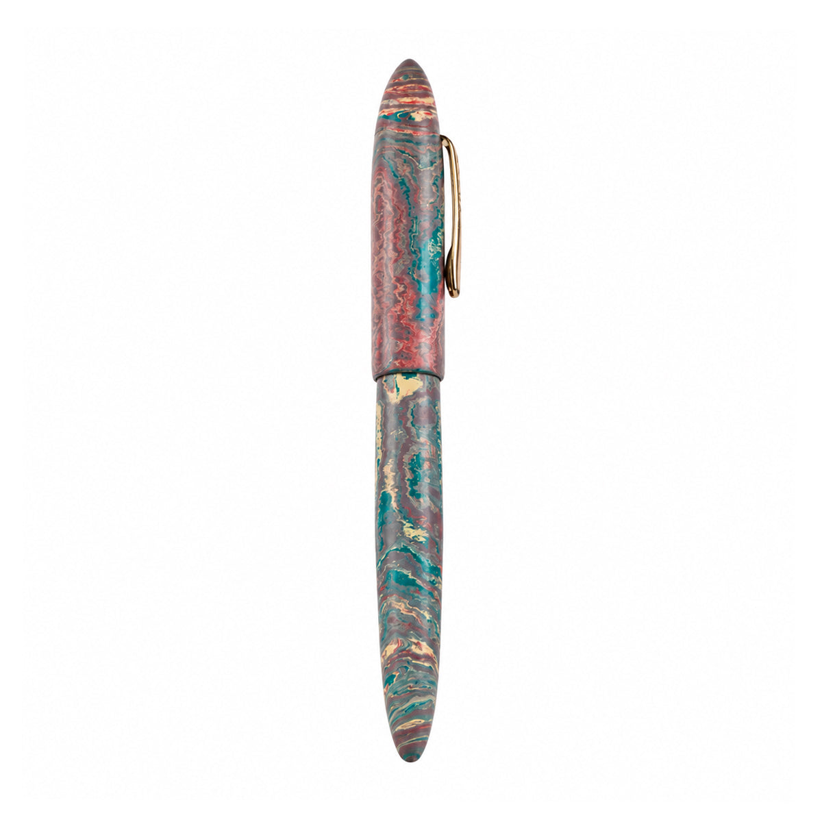 Ranga Majestic Ebonite Fountain Pen – Multi Pink, Bock Broad Nib, Jumbo Size