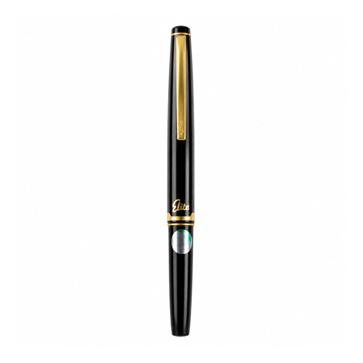 Pilot Elite Vintage Fountain Pen – Black Resin, 14K Gold