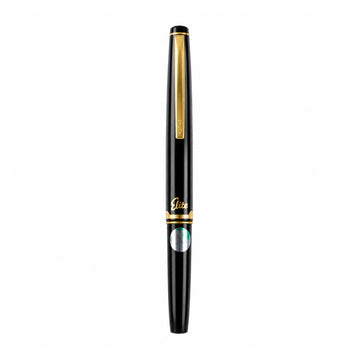 Pilot Elite Vintage Fountain Pen – Black Resin, 14K Gold