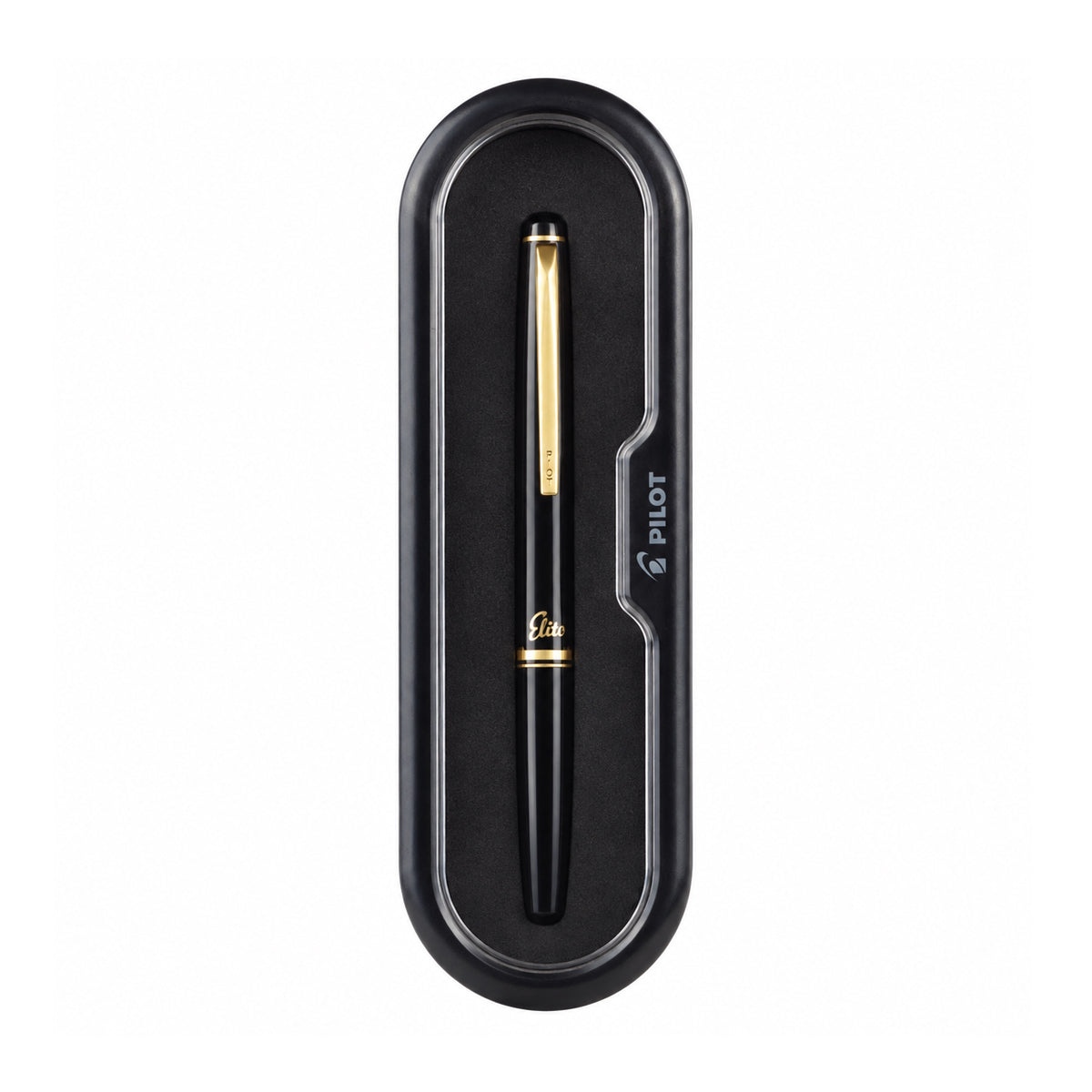 Pilot Elite Vintage Fountain Pen – Black Resin, 14K Gold