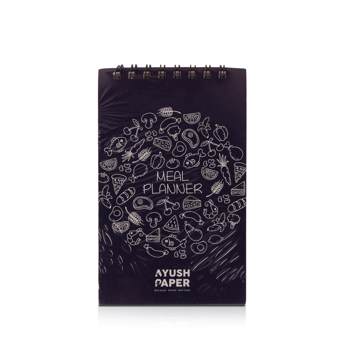 Ayush Meal Planner Notebook 30 Pages Dark Blue 13.5x8cm