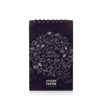 Ayush Meal Planner Notebook 30 Pages Dark Blue 13.5x8cm