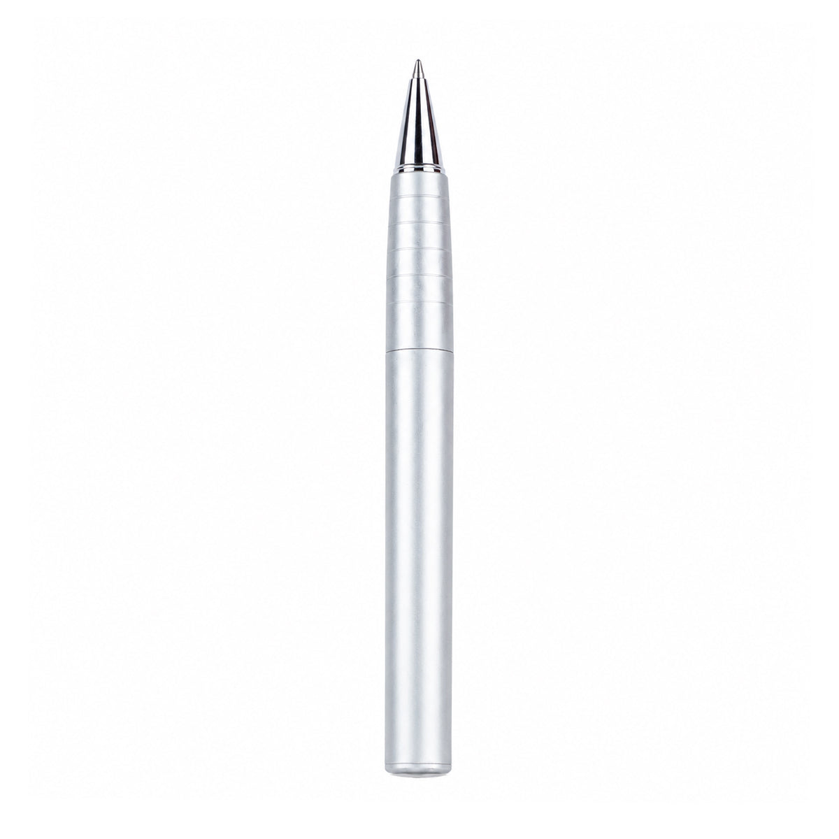 Faber-Castell Silver & Blue Roller Ball Pen – Metal Body, Medium Tip