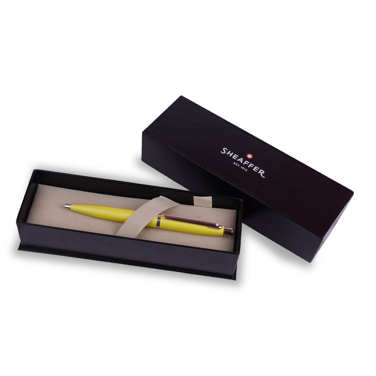 Sheaffer VFM Matte Yellow Ballpoint Pen with Black Ink