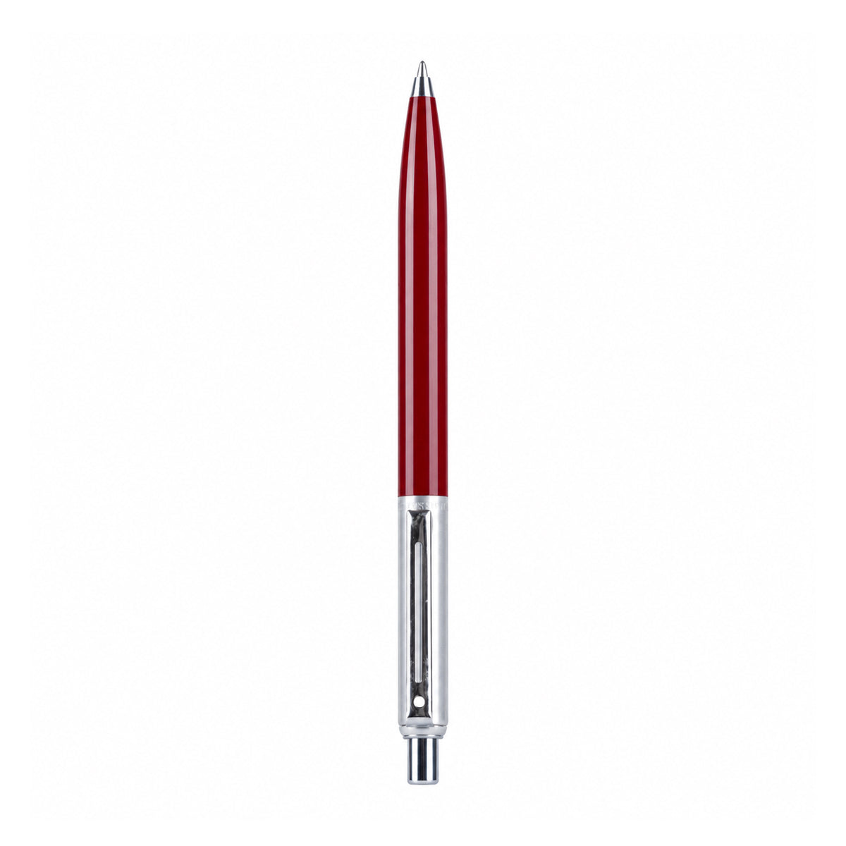Sheaffer 321 Sentinel Burgundy & Chrome Ball Pen – Click Retractable, Medium Tip