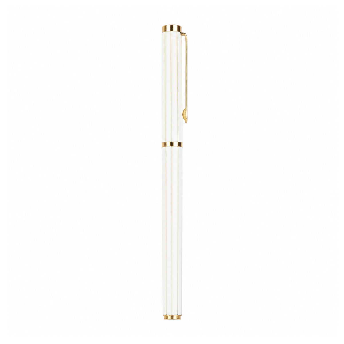 Pilot Dipper SL.F White Body & Cap with Gold Stripes Fountain Pen