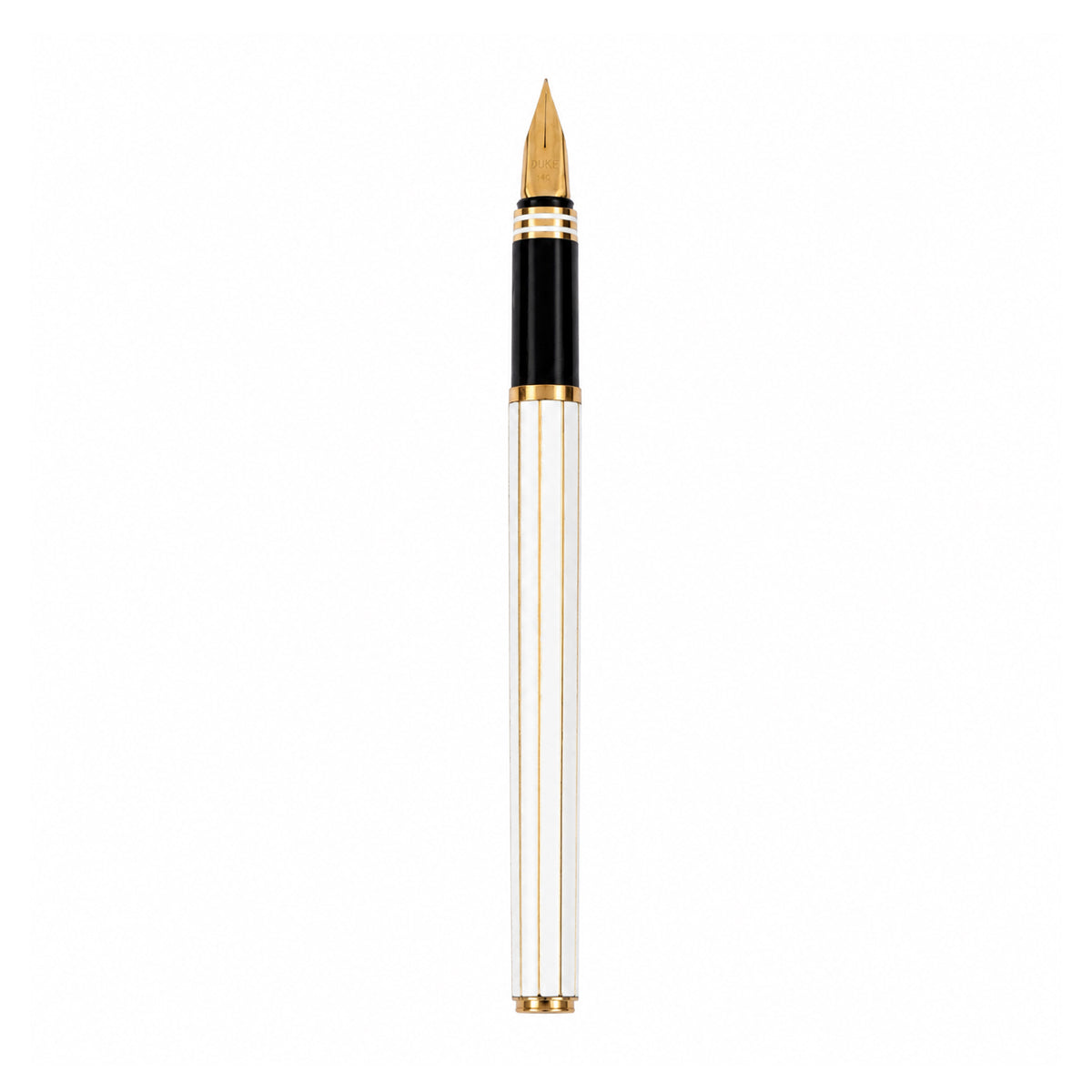Pilot Dipper SL.F White Body & Cap with Gold Stripes Fountain Pen
