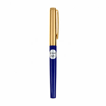 Pilot Blue & Golden Medium Nib Fountain Pen – Eye Dropper Filling, Metal Body