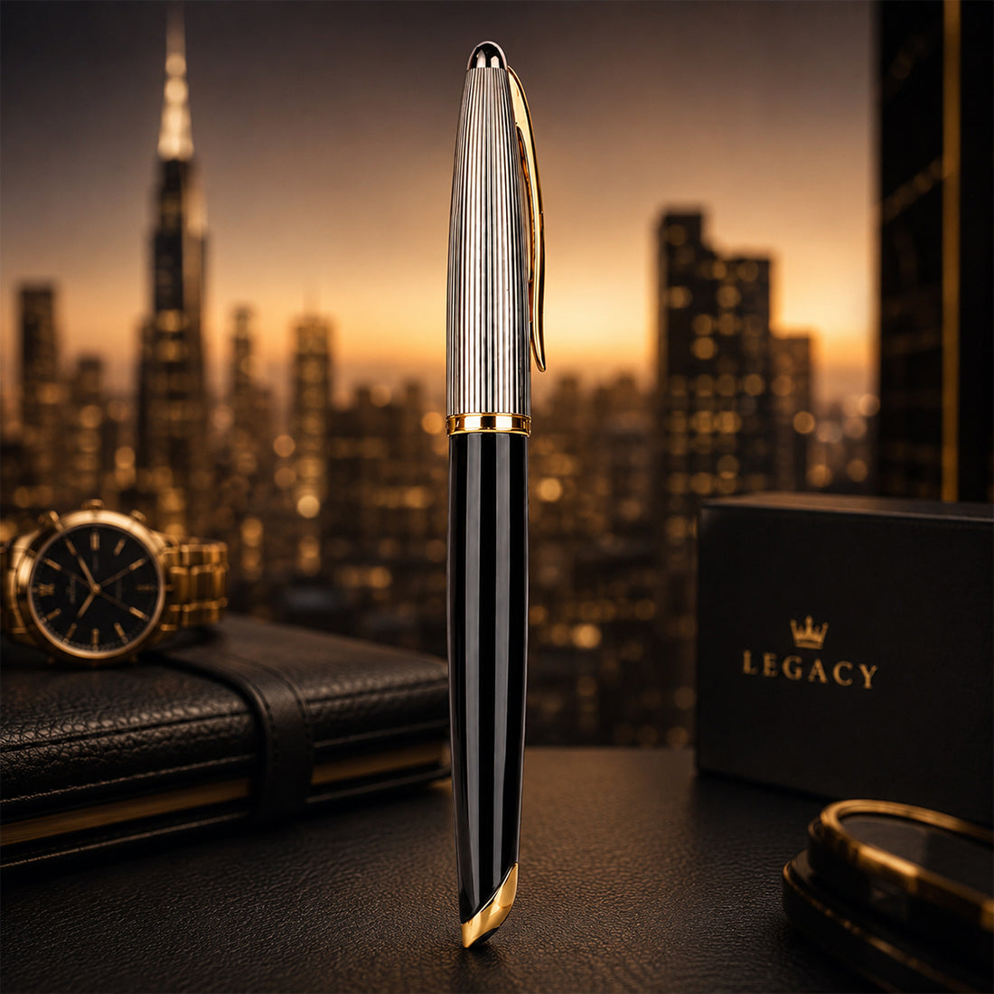 Waterman Carène Deluxe Black GT Rollerball Pen
