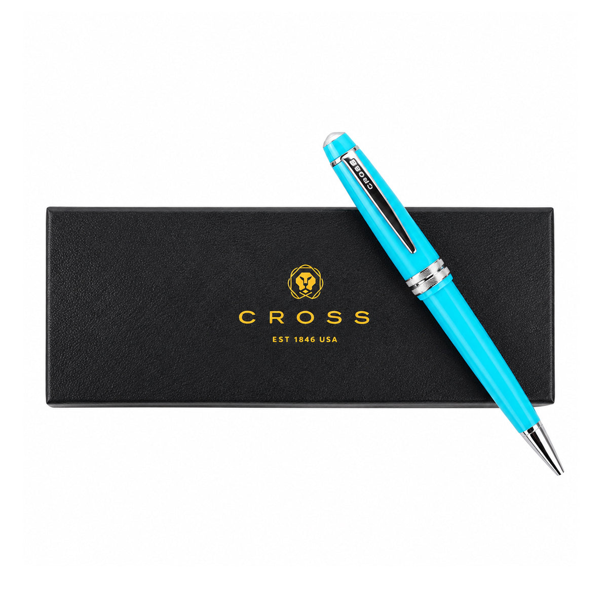 Cross Bailey Light Polished Teal Resin Ballpoint Pen — Fine Point