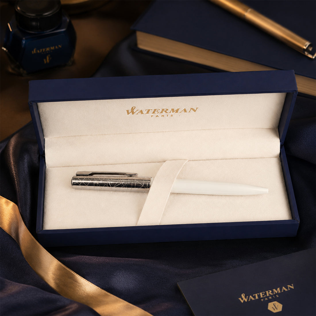 Waterman Allure Deluxe White CT Ball Pen