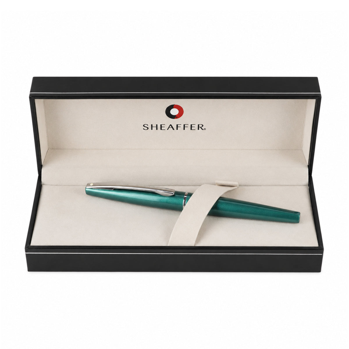 Sheaffer 9446 Green Metal Rollerball Pen — Medium Point