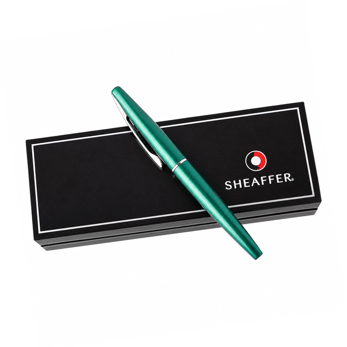 Sheaffer 9446 Green Metal Rollerball Pen — Medium Point