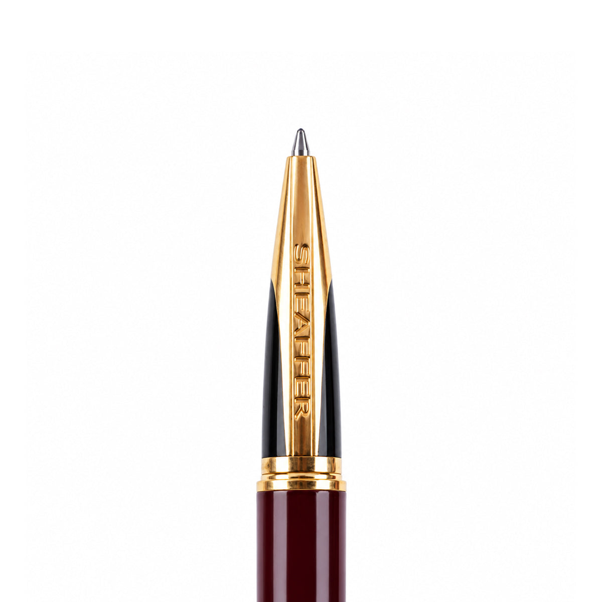 Sheaffer 100 Glossy Coffee Brown Rollerball Pen — Medium Point with Gold Trim