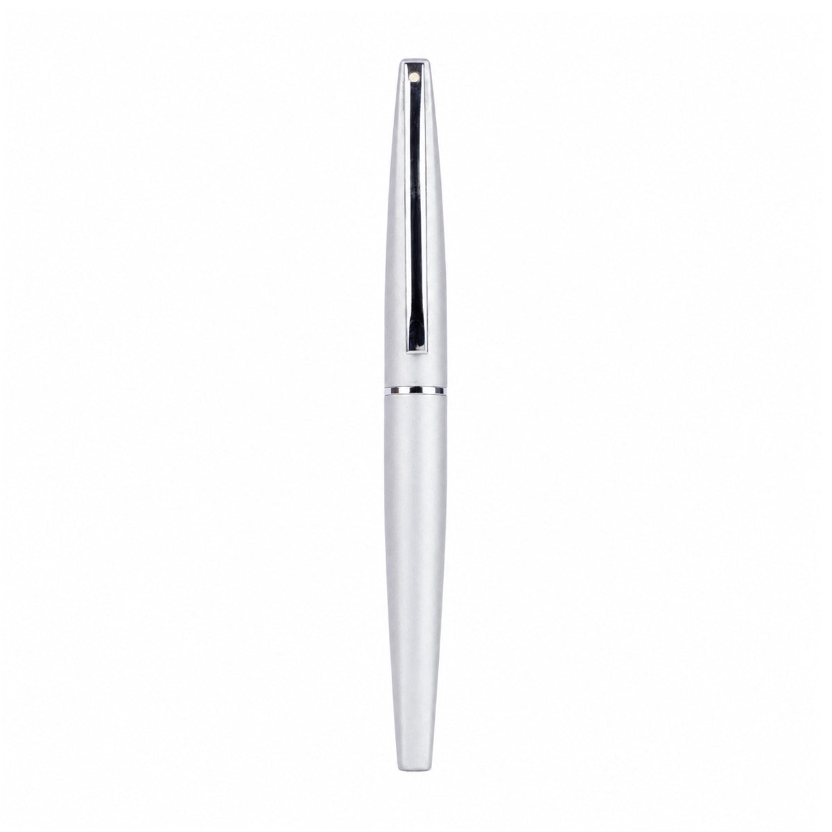 Sheaffer Matte Silver Rollerball Pen — Medium Point