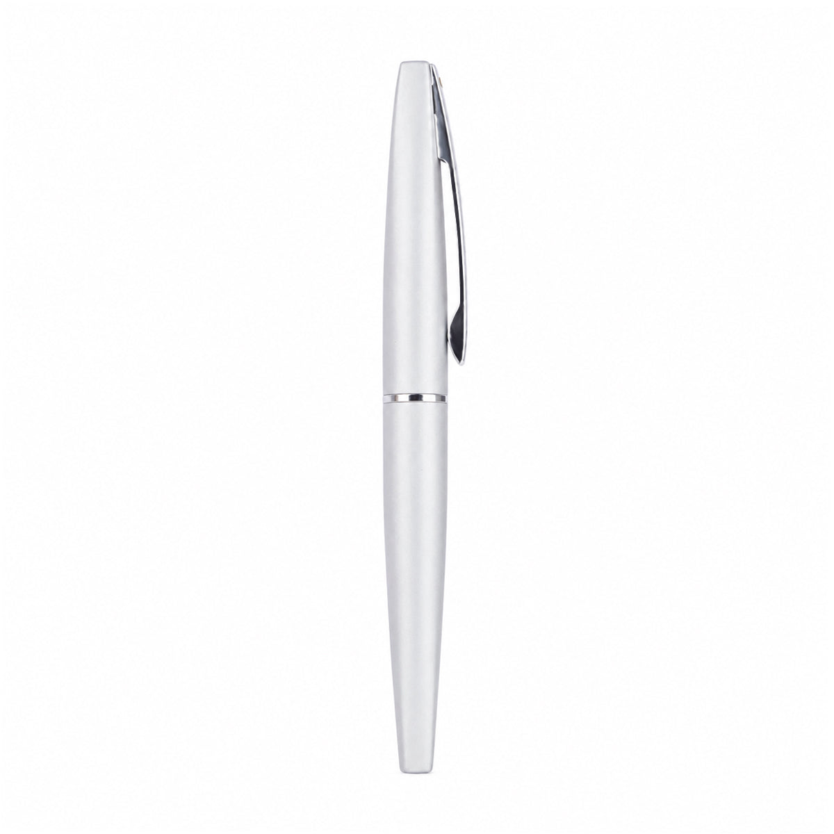Sheaffer Matte Silver Rollerball Pen — Medium Point