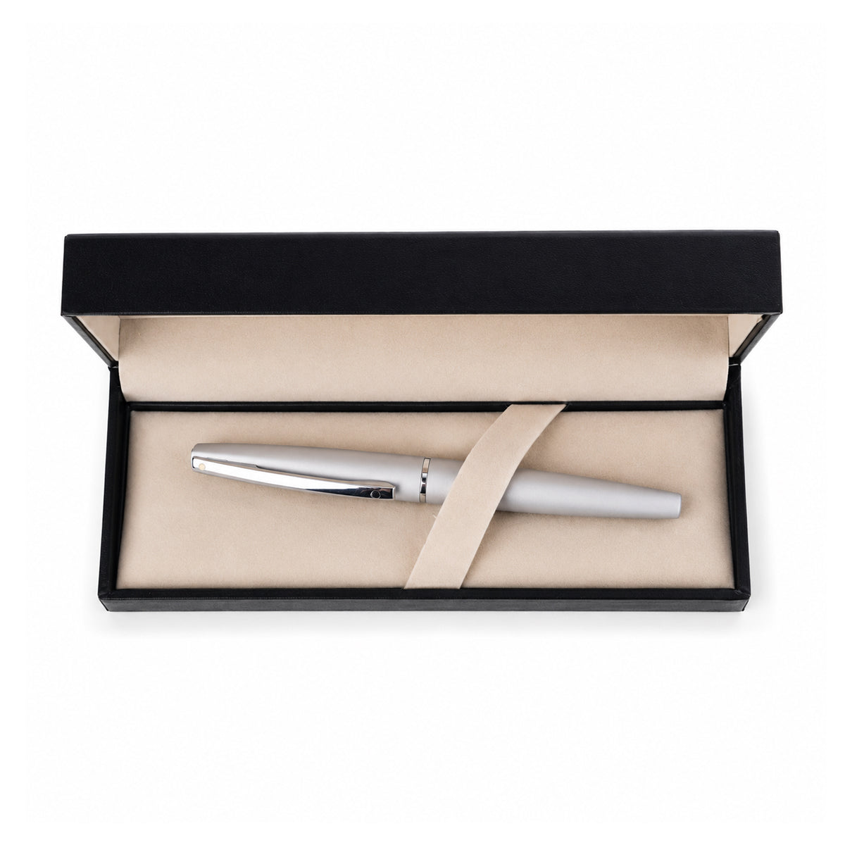 Sheaffer Matte Silver Rollerball Pen — Medium Point
