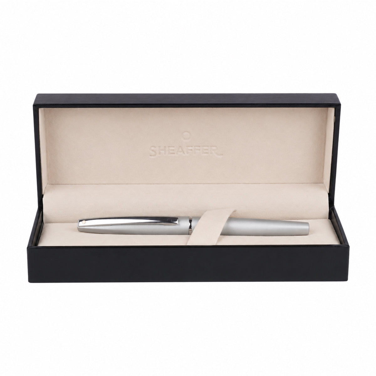 Sheaffer Matte Silver Rollerball Pen — Medium Point