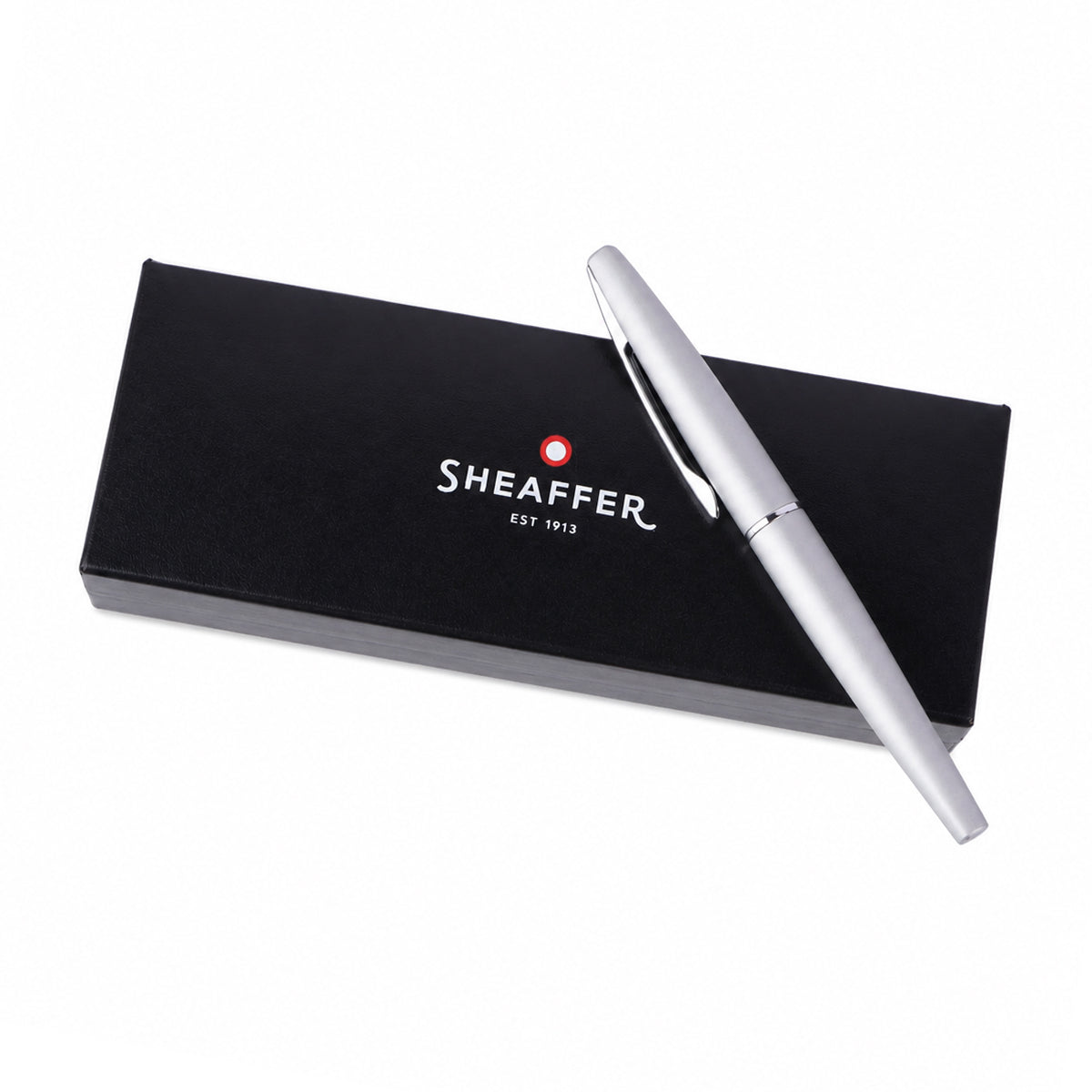 Sheaffer Matte Silver Rollerball Pen — Medium Point