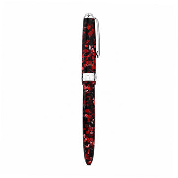 Click Falcon Premium Acrylic Ruby Red Fountain Pen — Medium Nib