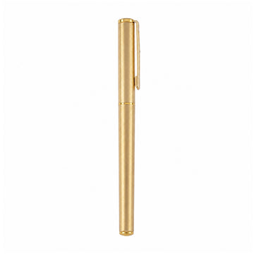 Sheaffer Full Gold Converter Fountain Pen — Medium Nib with Black Grip