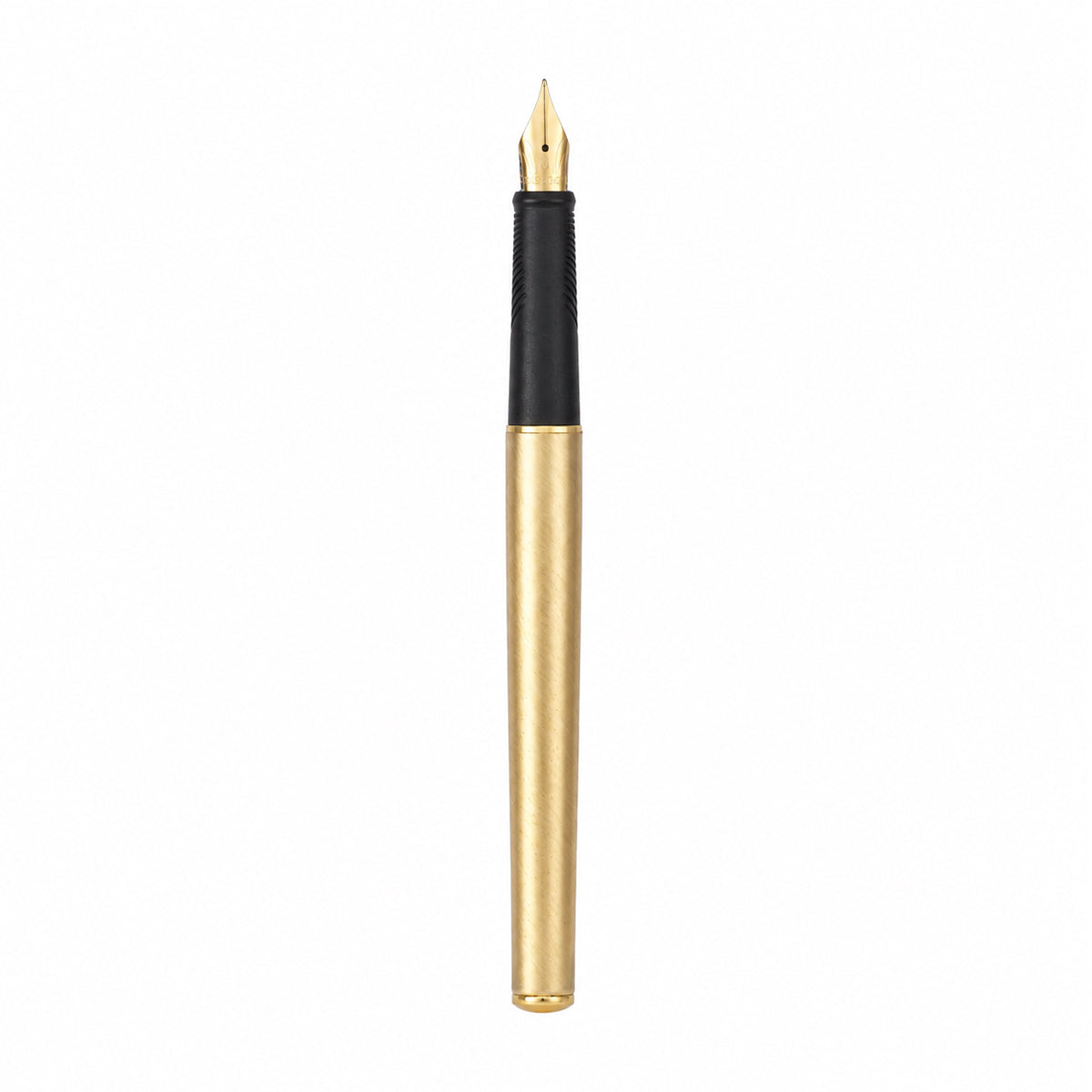 Sheaffer Full Gold Converter Fountain Pen — Medium Nib with Black Grip