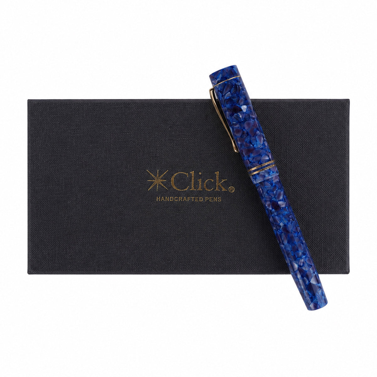 Click Renaissance Premium Acrylic Fountain Pen — Blue Marble