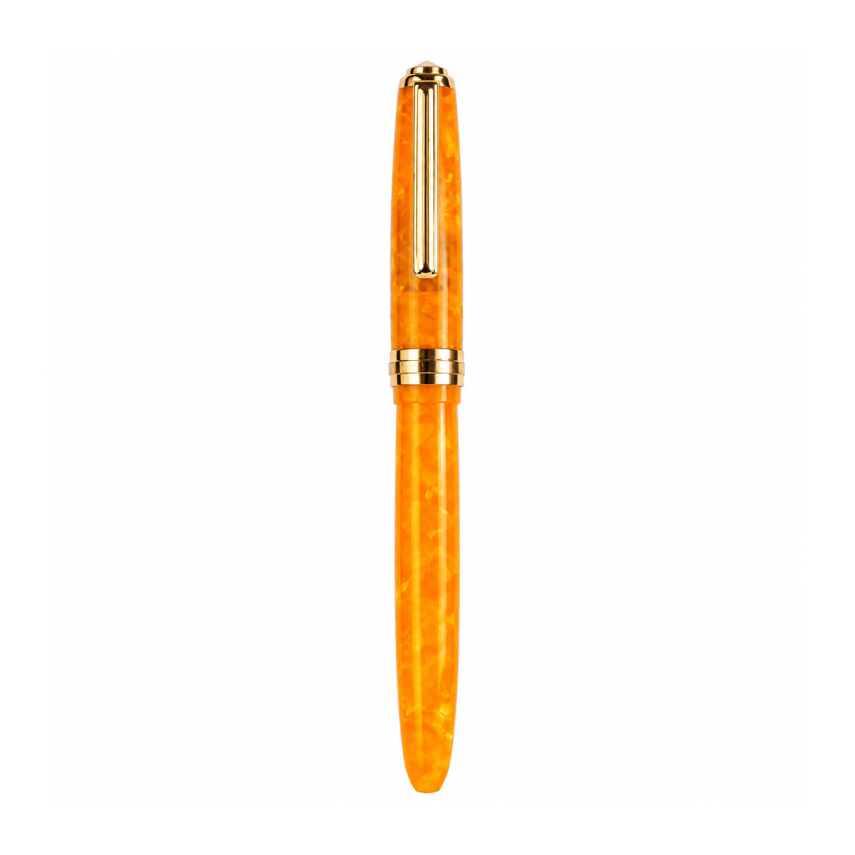 Click Falcon Premium Acrylic Fountain Pen — Sunburst Orange