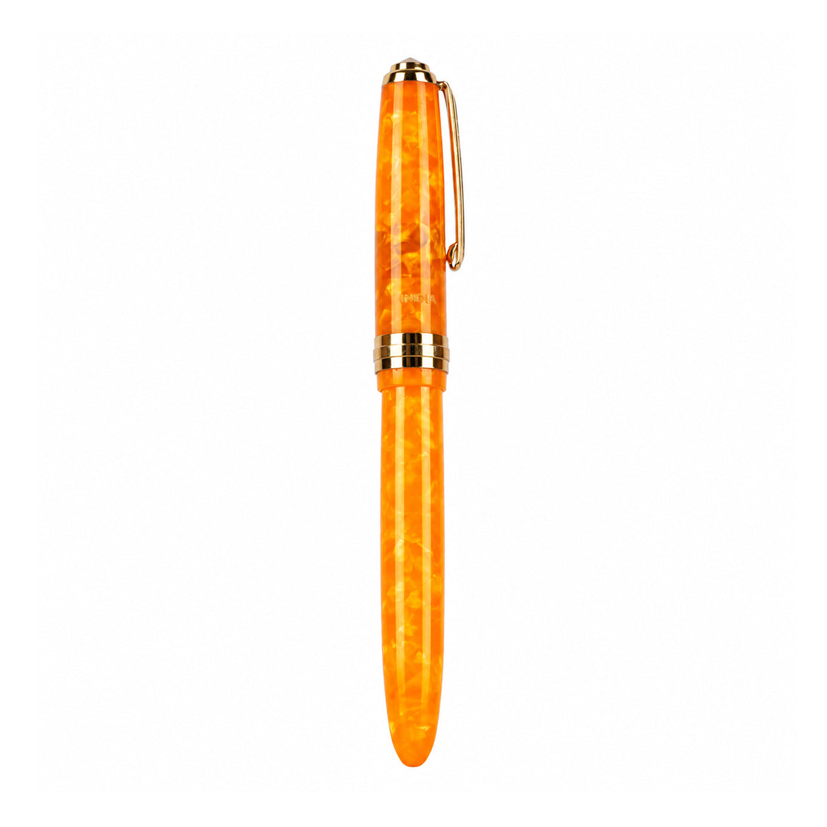 Click Falcon Premium Acrylic Fountain Pen — Sunburst Orange
