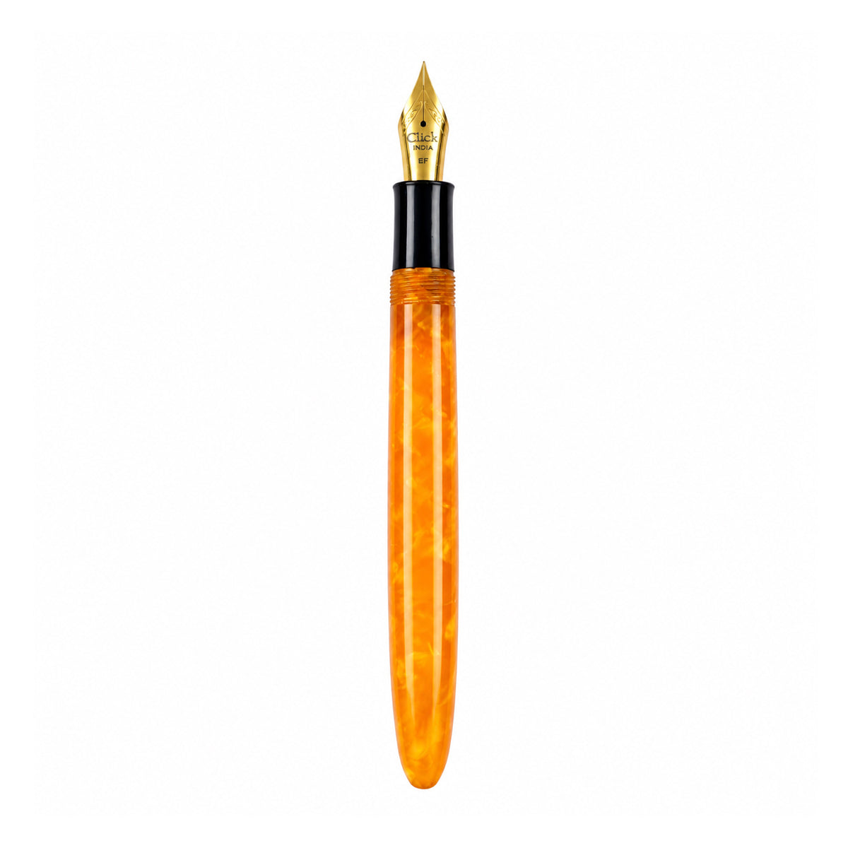 Click Falcon Premium Acrylic Fountain Pen — Sunburst Orange