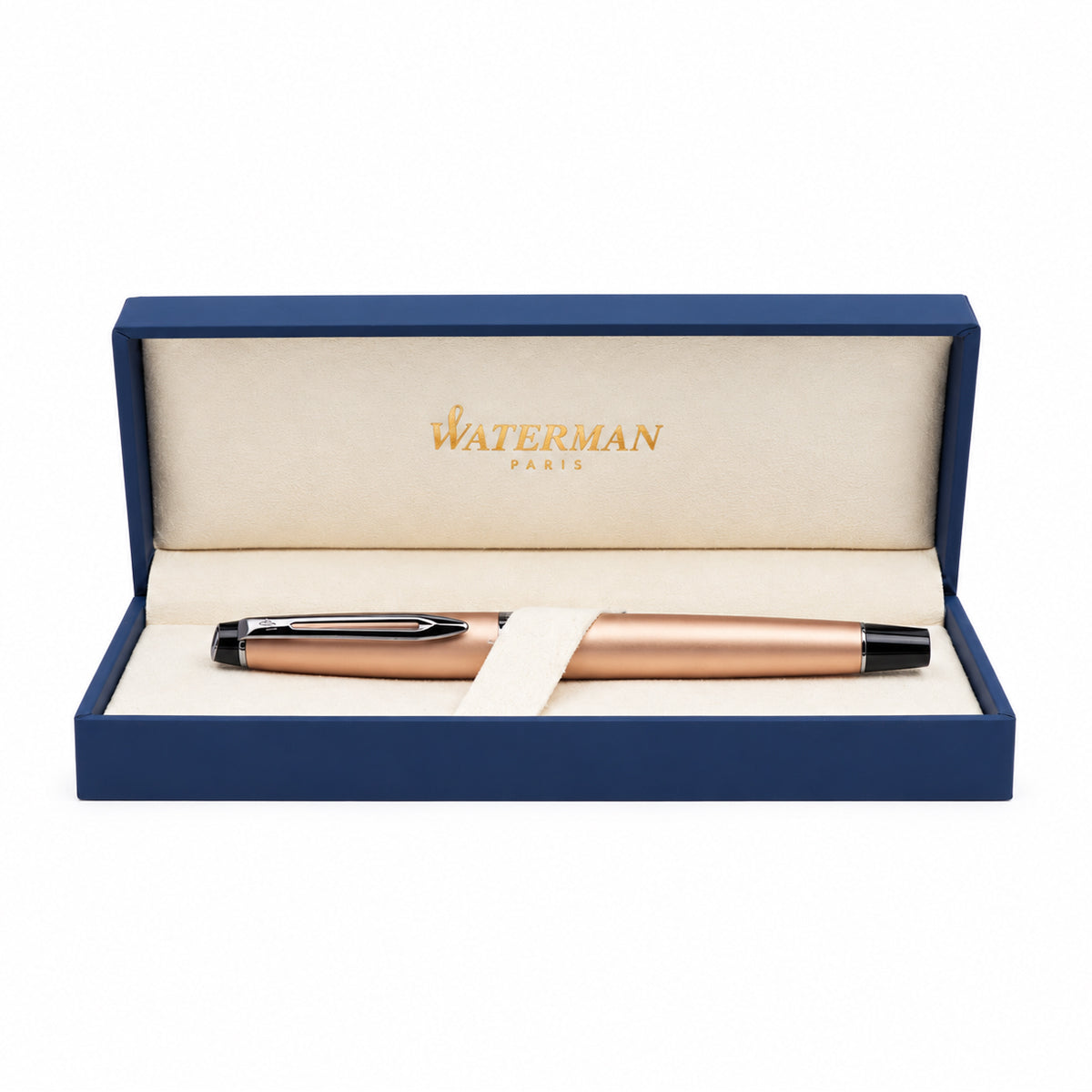 Waterman Expert Metallic Rose Gold RT Fountain Pen – Fine Nib, France Made