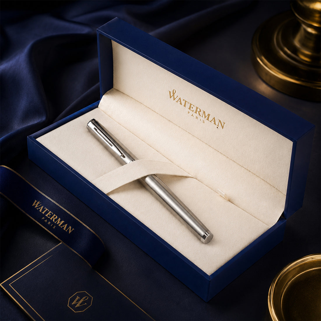 Waterman Hemisphere Stainless Steel Rollerball Pen