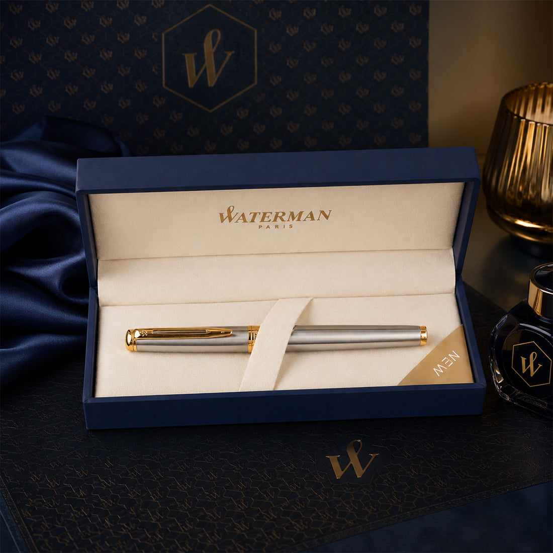 Waterman Hemisphere Stainless Steel GT Rollerball Pen