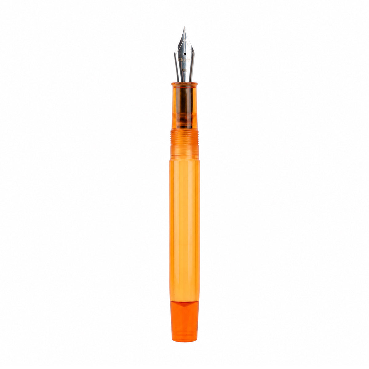 Click Transparent Brown Fountain Pen — Medium Nib