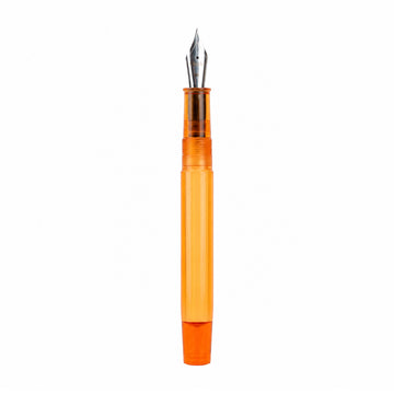 Click Transparent Brown Fountain Pen — Medium Nib