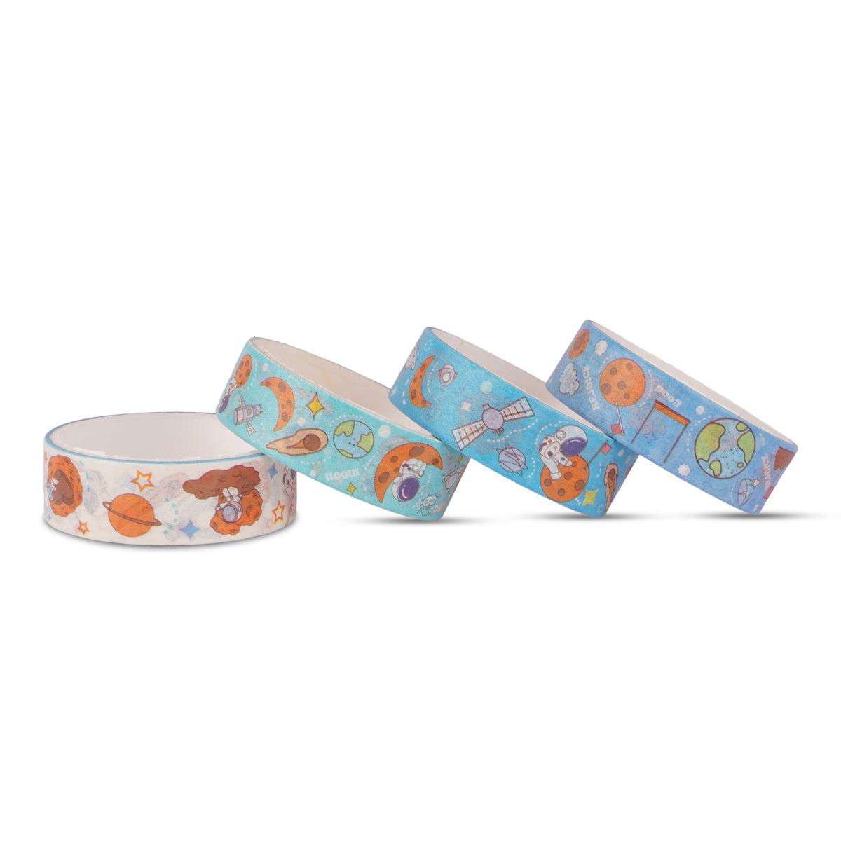 AAC Little Astronaut Masking Tape Set - 4 Rolls Space Theme Blue