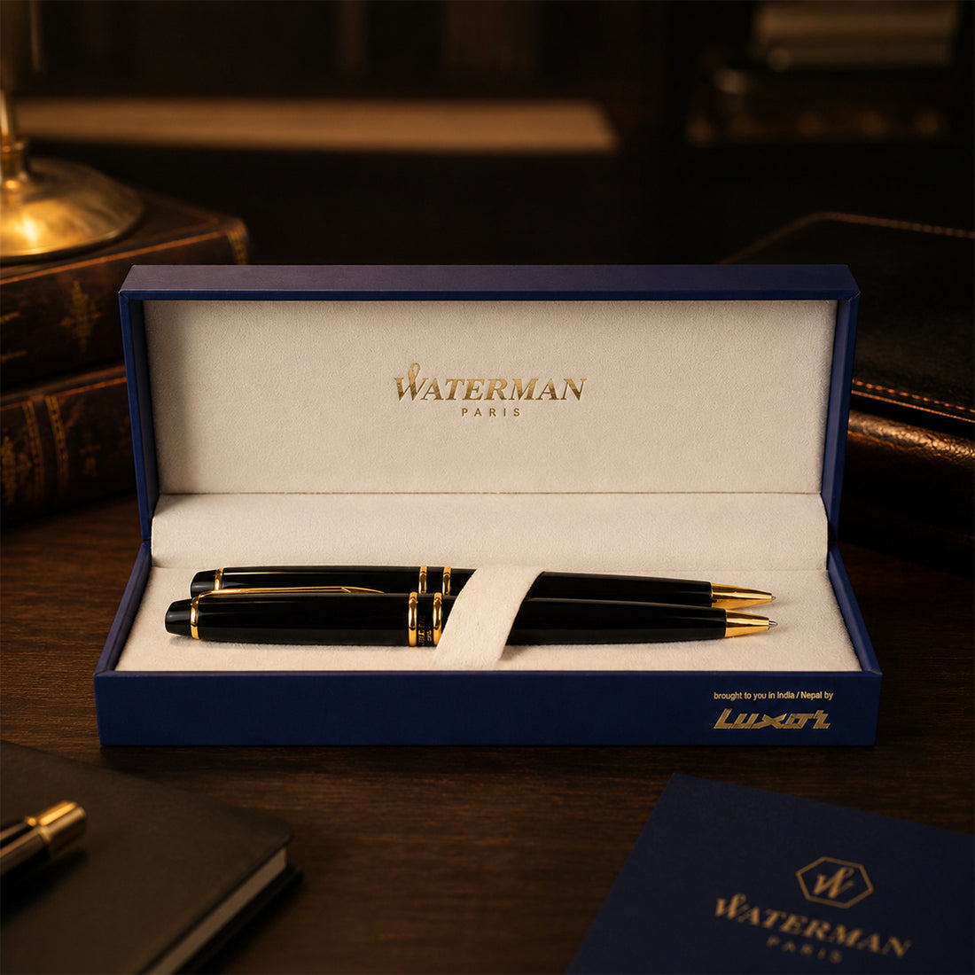 Waterman Expert Black GT Ball Pen & Mechanical Pencil Set
