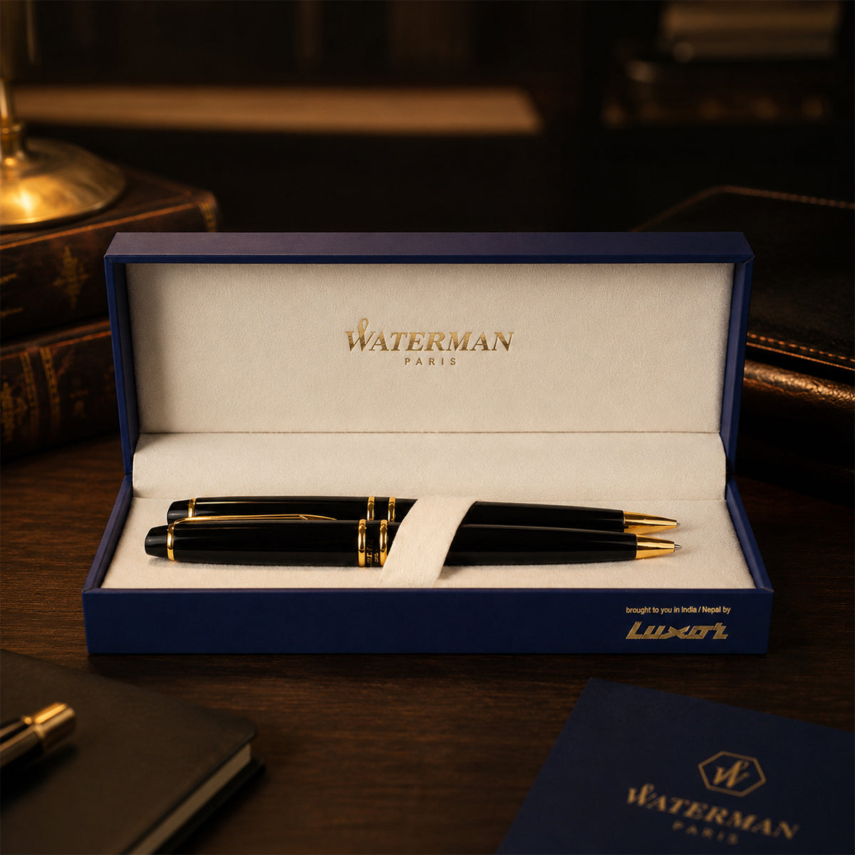 Waterman Expert Black GT Ball Pen & Mechanical Pencil Set