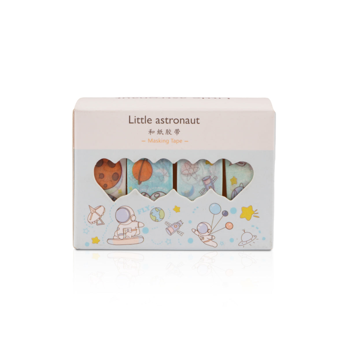 AAC Little Astronaut Masking Tape Set - 4 Rolls Space Theme Light Blue