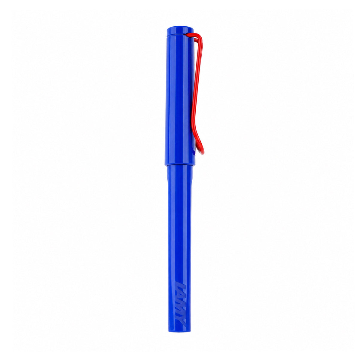 Lamy Safari Blue & Red Fountain Pen – Medium Nib, Ergonomic Triangular Grip