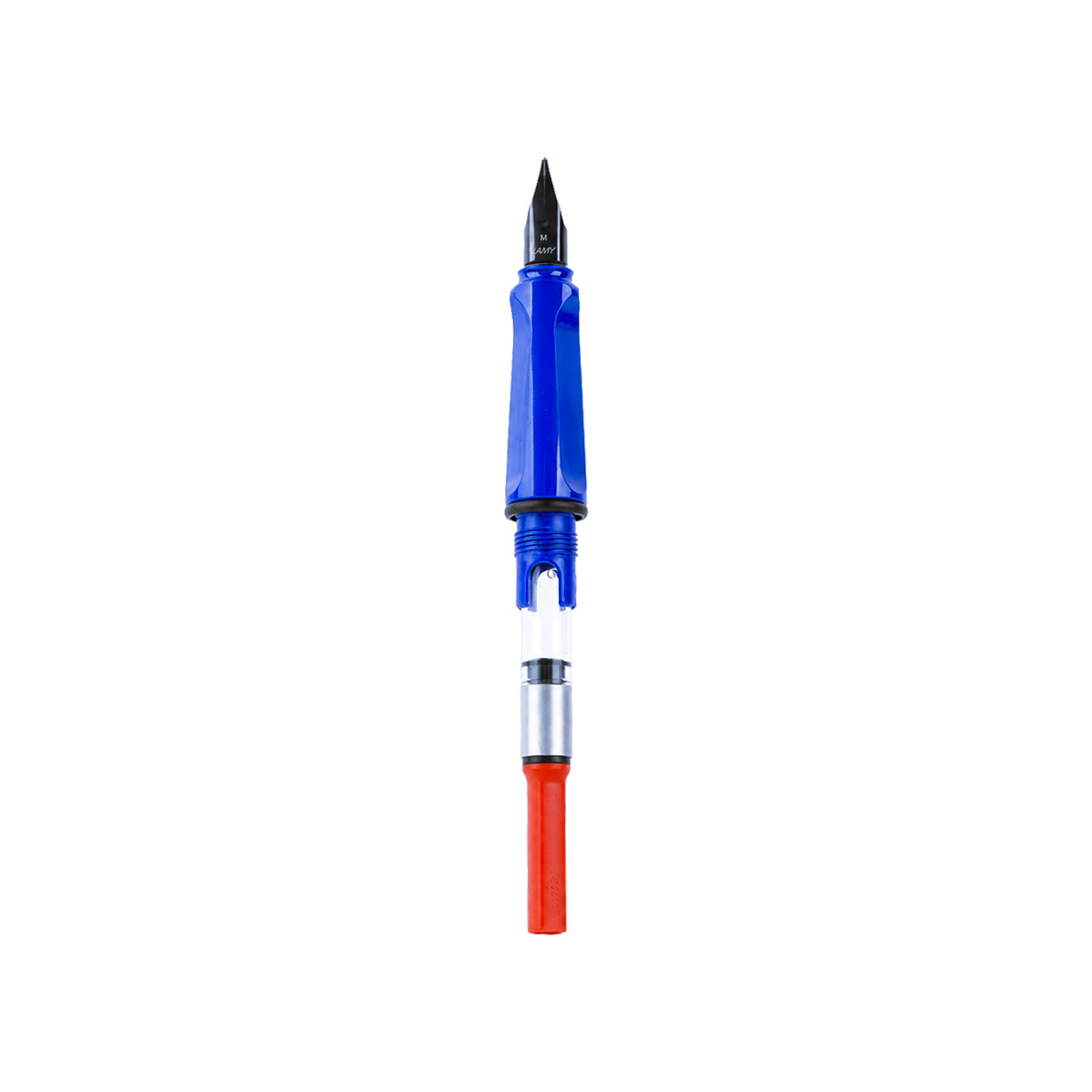 Lamy Safari Blue & Red Fountain Pen – Medium Nib, Ergonomic Triangular Grip