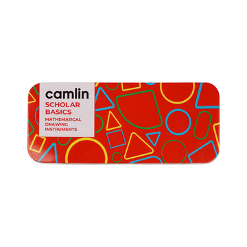 Camlin Scholar Basics Red Case Mathematical Drawing Instruments Box