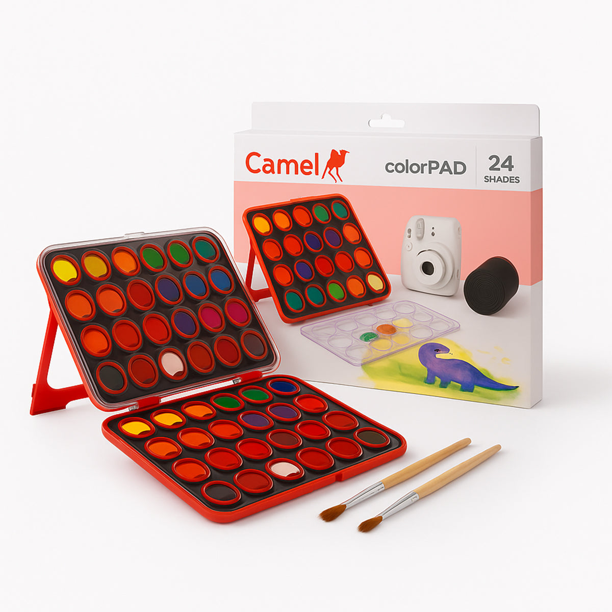Camel Colour Pad 24 Shades with Free Brush