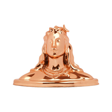 The Writershub Copper Finish Mahadev Bust Showpiece