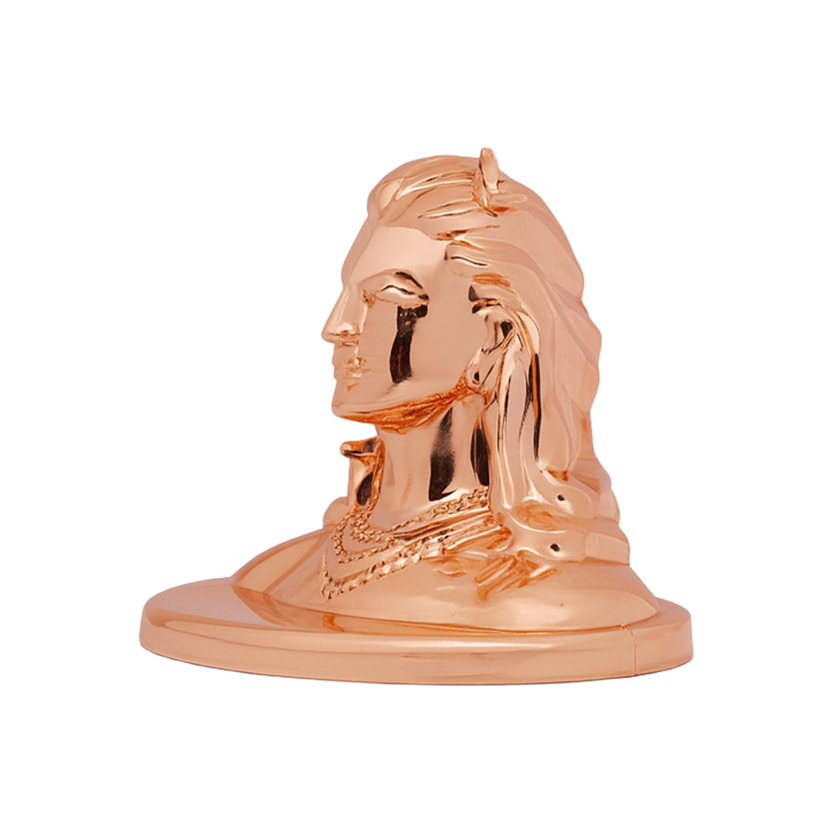 The Writershub Copper Finish Mahadev Bust Showpiece